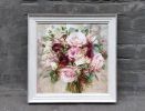 Custom Wedding bouquet painting on canvas, Made to Order | Oil And Acrylic Painting in Paintings by Natart. Item composed of canvas & synthetic