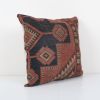 Traditional Caucasian Turkish Rug Pillow Cover, Muted Handma | Cushion in Pillows by Vintage Pillows Store