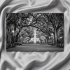Fountain Forsyth Park Black and White Landscape Photograph | Photography by PIPA Designs