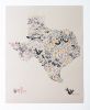 Texas Shape Floral Poster | Prints by Leah Duncan. Item composed of paper compatible with mid century modern and contemporary style