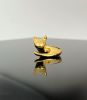 Gold Curled up cat | Sculptures by YENNY COCQ