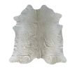 White Natural Cowhide Area Rug | Free Form Hide | Rugs by KAYMANTA | Luxury Rug Makers