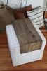 Black Hackberry Ottoman Foot Stool Table | Side Table in Tables by Hazel Oak Farms. Item composed of wood