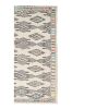 Hand-Woven Braided Small Rug Turkish Jajim Kilim | Rugs by Vintage Pillows Store. Item made of cotton with fiber
