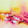 Original Abstract Watercolor Painting: Matted & Framed Wall Art (5x7) | Paintings by Susi Schuele Art