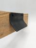 Hammered Wrought Iron Finger Pull Handle Knob Front Mount | Hardware by Element Hand Forged Hardware. Item composed of steel