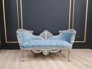French Style Settee/ Powdered Gold Leaf Finish/ Hand Carved | Couch in Couches & Sofas by Art De Vie Furniture