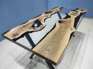 Custom Order Clear Epoxy Walnut Tree Dining Table | Tables by LuxuryEpoxyFurniture. Item composed of wood & synthetic