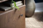 Nena, Silver Knobs and pulls, Scandinavian furniture | Hardware by Plywood Project. Item composed of brass in minimalism or mid century modern style