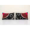 12" x 20" Uzbek Vintage Suzani Cushion Cover | Pillows by Vintage Pillows Store. Item composed of fabric