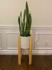 Indoor/Outdoor Mid-Century Style Plant Pot Stand Custom Fit | Plant Stand in Plants & Landscape by Good Wood Brothers. Item composed of wood in contemporary style
