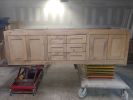 Model #1010 - Custom Floating Bathroom Vanity | Countertop in Furniture by Limitless Woodworking. Item made of maple wood compatible with mid century modern and contemporary style