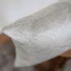 Shiny Champagne Floral Motif Lumbar Pillow 12x24 | Pillows by Vantage Design