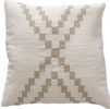 Neutral Maria Handwoven Cotton Decorative Throw Pillow Cover | Cushion in Pillows by Mumo Toronto. Item composed of cotton