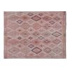 Vintage Pastel Turkish Jajim Kilim Rug 5'5'' X 7'1'' | Area Rug in Rugs by Vintage Pillows Store. Item composed of cotton