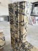 Hand Carved Calacatta Viola Marble Fireplace Mantel: Custom Order | Fireplaces by AEGEAN MARBLE ARTISAN ATELIER