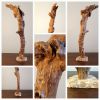 Driftwood Sculpture "Beacon" with Marble Base | Sculptures by Sculptured By Nature  By John Walker. Item made of wood works with minimalism style