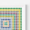 Painted Dot Collage Concentric Squares Print | Prints in Paintings by Amelia Coward