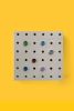 Pin Points Grey 6" x 6" | Mixed Media in Paintings by Emeline Tate. Item made of wood