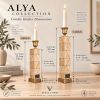 Handmade Wooden Candle Holders Set of 2 – Christmas Gift Box, Holiday Edition | Serving Tray in Serveware by Vesta Corte