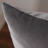Silver Brown Velvet Pillow Set of 3 - 26x26 | Pillows by Vantage Design