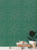 Sargassum Seaweed II - Green Pattern | Wallpaper in Wall Treatments by Sean Martorana. Item made of paper