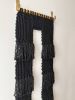 Portal | Small | Black | Macrame Wall Hanging in Wall Hangings by Dörte Bundt. Item made of birch wood with cotton works with eclectic & maximalism & coastal style