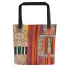 Tote Bag - Palestine's Resilience - Folk Abstract Geometric | Work by Eman's Gallery