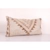 Queen Boho Woven Bedding White Herki Kilim Pillow Cover, Ove | Cushion in Pillows by Vintage Pillows Store