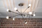 Sputnik Lamp - Modern Ceiling Lamp - Model No. 7788 | Chandeliers by Peared Creation. Item composed of brass