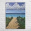 Canvas Print - Edge of Calm - Coastal Pathway Seascape | Work by Eman's Gallery