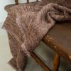 Chocolate Wild Silk Blanket 53x99 | Throw in Linens & Bedding by Vantage Design