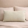 Cream Sherpa Lumbar Pillow Cover, 12x20" | Pillows by Busa Designs