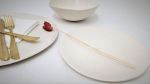 Modern Handmade White Stoneware Dinnerware Set | Plate in Dinnerware by YomYomceramic. Item made of ceramic