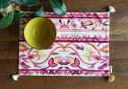 Magenta Placemats | Tableware by OSLÉ HOME DECOR. Item made of fabric