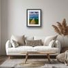 Edge of Calm - Framed Original Coastal Pathway Seascape Painting | Oil And Acrylic Painting in Paintings by Eman's Gallery