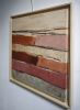 Terra rosa - paysage abstrait | Oil And Acrylic Painting in Paintings by Sophie DUMONT.. Item made of canvas works with minimalism & contemporary style