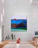 Golden Coast- 40x40 Geometric Landscape | Shilo Ratner | Paintings by Shilo Ratner