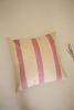 Oh! Stripes (Rose) Block Print Pillow | Pillows by Ninéh