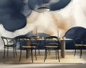 Indigo Drift — Abstract Luxury Wallpaper Mural | Wall Treatments by ELLE WALLS