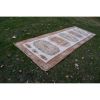 Vintage Turkish Oushak Hand-Knotted Runner With Neutral | Area Rug in Rugs by Vintage Pillows Store. Item composed of cotton