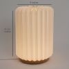 Pillar L - modern origami table lamp, paper, wood | Lamps by Studio Pleat. Item made of wood & paper compatible with minimalism and contemporary style