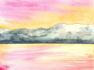 Okanagan Sunrise | Prints by Brazen Edwards Artist. Item made of paper