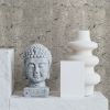*Lisbon Silver Over Silver Leaf | Wallpaper in Wall Treatments by Wallcovetings by Brenda Houston. Item made of fabric with paper