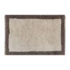 Vintage Organic Wool White and Brown Turkish Shaggy Tulu Rug | Area Rug in Rugs by Vintage Pillows Store