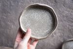 Set of 4 cake plates - (set nr7) STC organic natural shape | Dinnerware by Laima Ceramics. Item made of stoneware works with minimalism style