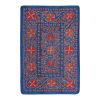 Silk Suzani from Uzbekistan, Central Asia Blue Silk Samarkan | Tablecloth in Linens & Bedding by Vintage Pillows Store