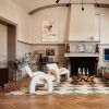 Chess Rya Grey Rug | Work by District Loom