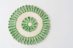 Handwoven Seagrass Placemat | Trivet | Green | Tableware by NEEPA HUT. Item composed of fiber