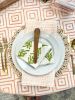 Table Throw - Diamond, Melon | Linens & Bedding by Mended. Item made of cotton